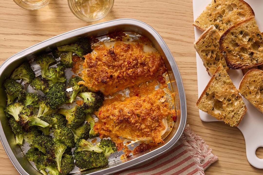 Baked Cheesy Panko Chicken