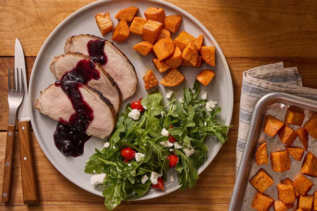 Sheet Pan Pork Roast & Sweet Potatoes