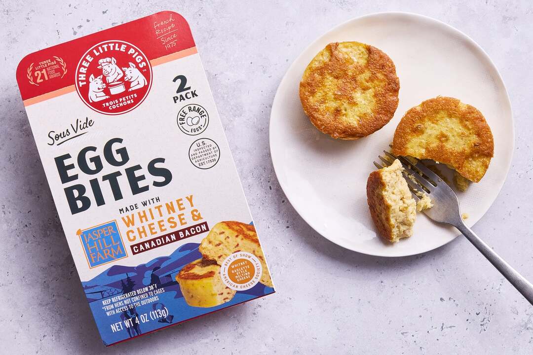Egg Bites with Cheese & Canadian Bacon