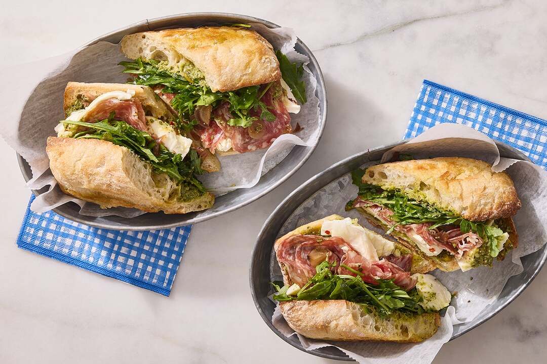 Prosciutto & Mozzarella Sandwiches
