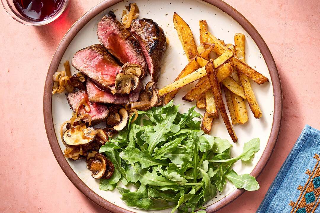 Steaks & Buttery Mushroom Pan Sauce