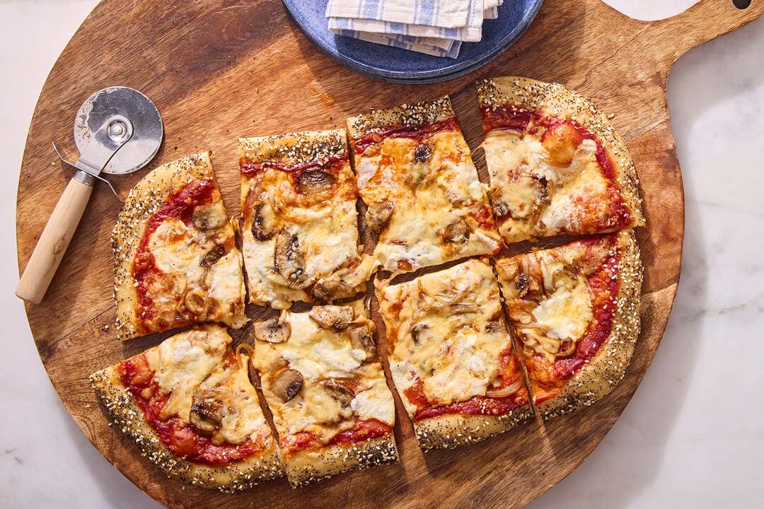 Evergreen Pizza_Everything Bagel-Crusted Pizza
