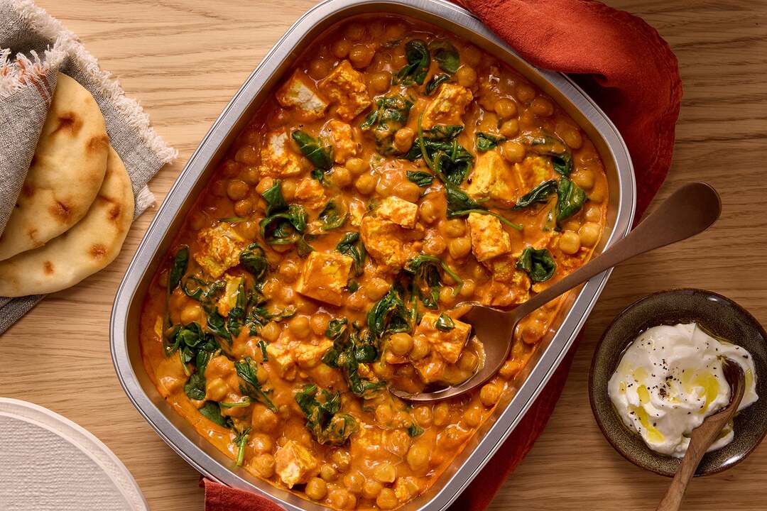 Baked Paneer & Chickpea Curry