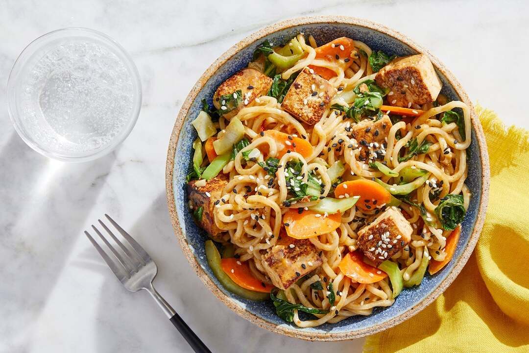 8/25_Pan-Fried Tofu & Curry Peanut Noodles