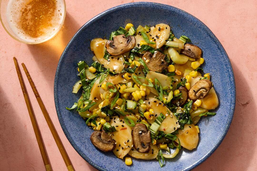 Sambal & Soy-Miso Rice Cakes