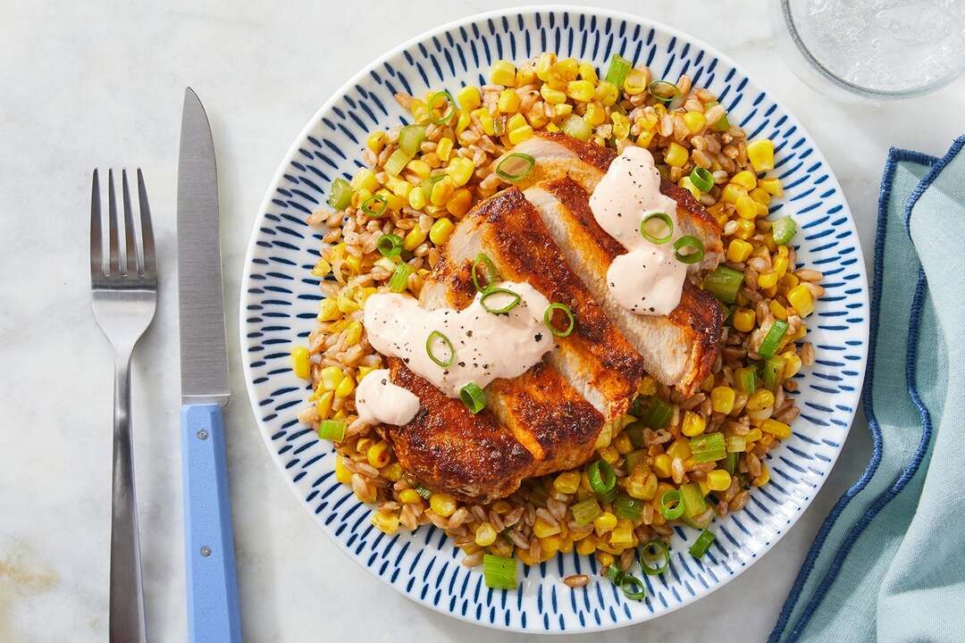 Cajun-Style Pork & Farro Salad