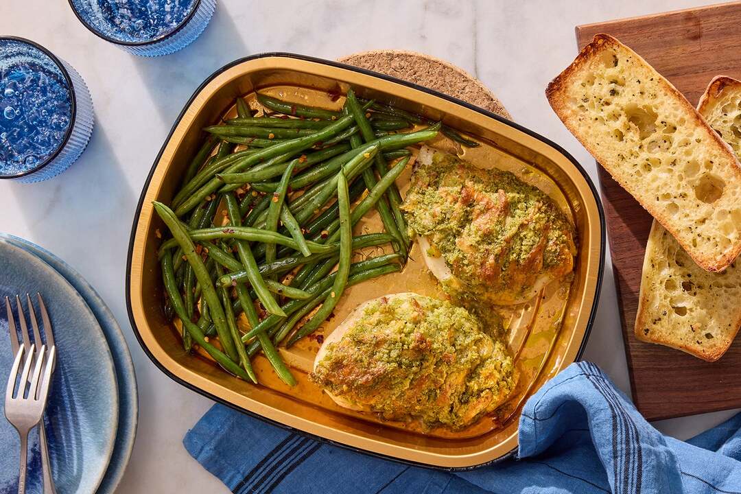 Cheesy Pesto Chicken