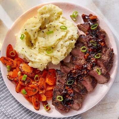 Seared Steaks & Mashed Potatoes