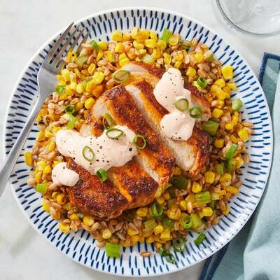 Cajun-Style Pork & Farro Salad