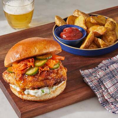 Korean-Style Fried Chicken Sandwich