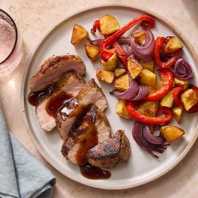 Pomegranate-Fig Pork Chops