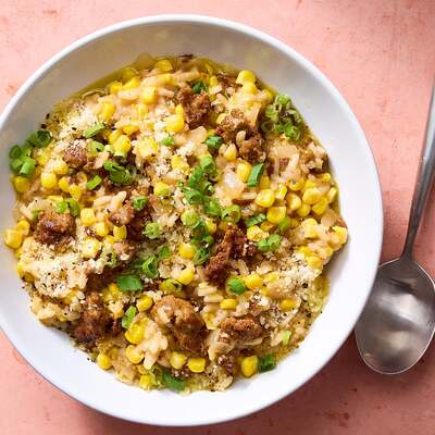 One-Pot Sausage & Corn Risotto