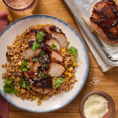 Baked Chile-Maple Pork Chops