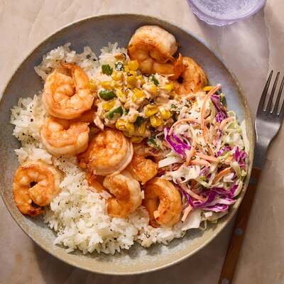 Mexican-Style Shrimp & Corn Bowls