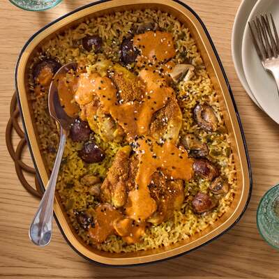 Curry Peanut Chicken Thighs