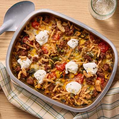 Guajillo Chorizo & Rice Bake