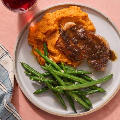 Pork Chops & Honey-Jerk Sauce