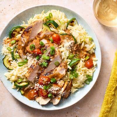 Seared Chicken & Fresh Tomato Pan Sauce