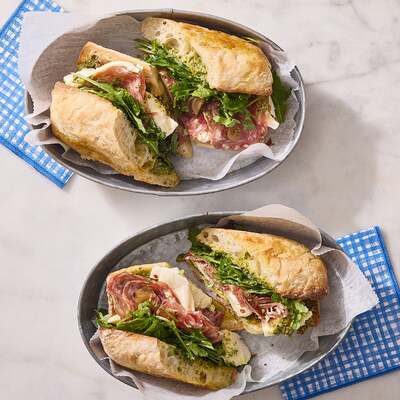 Prosciutto & Mozzarella Sandwiches