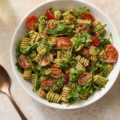 Whole Grain Pesto Pasta Salad