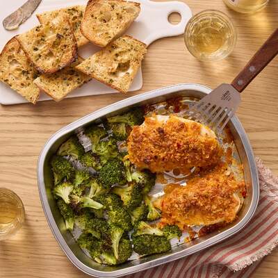 Baked Cheesy Panko Chicken