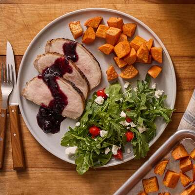 Sheet Pan Pork Roast & Sweet Potatoes
