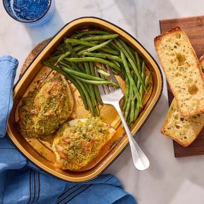 Cheesy Pesto Chicken