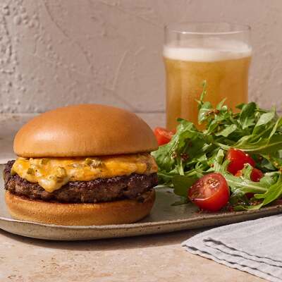 Cheddar Jalapeño Burgers